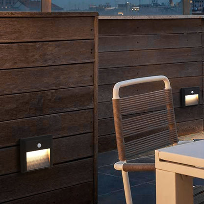 Motion Sensor LED Step Lights Modern Intelligent Outdoor Light