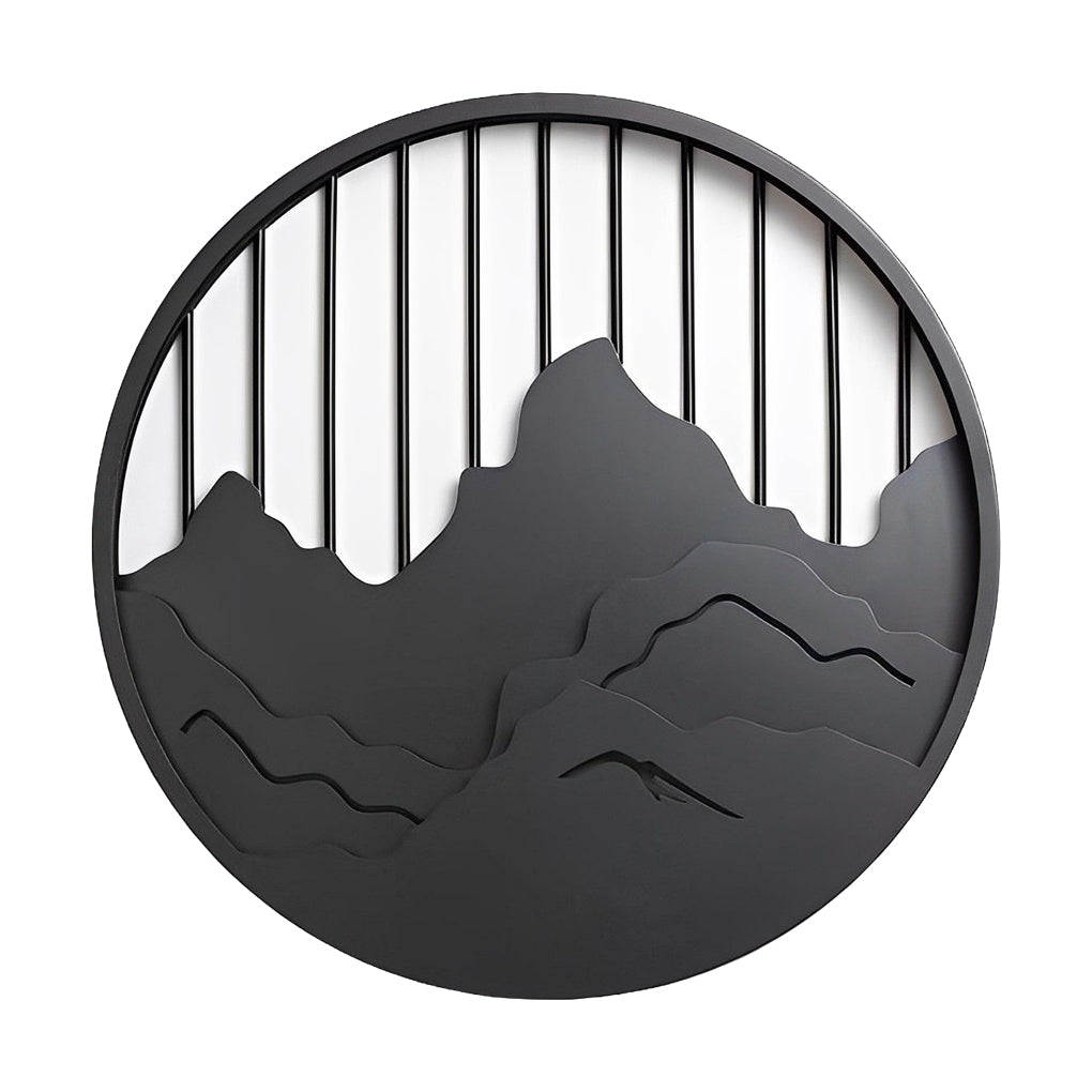 Mountain LED Wall Light Round Landscape Waterproof Light