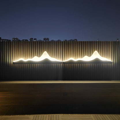 Mountain LED Wall Light Silhouette Creative Outdoor Light
