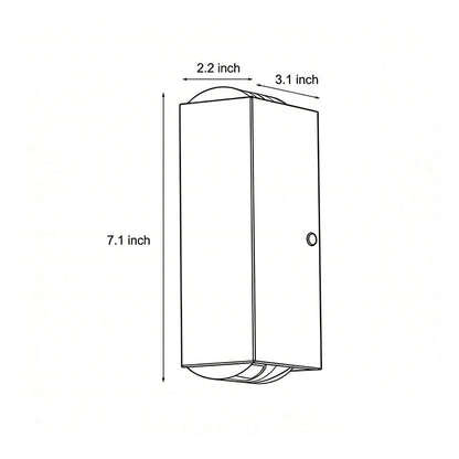 Narrow Beam Wall Sconce Modern Dual-Beam Waterproof Outdoor Light