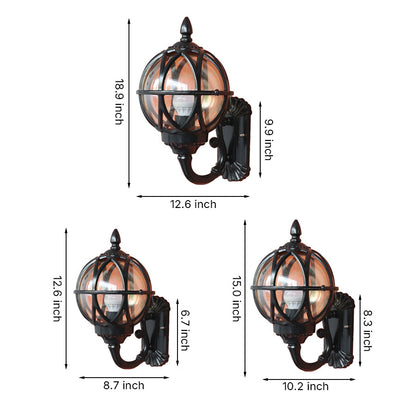 Outdoor House Sconces Waterproof Cast Aluminum European Style
