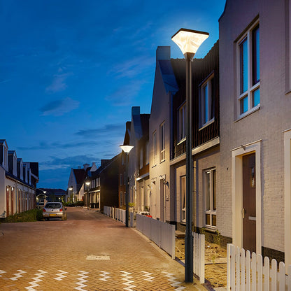 Night Street Light Striped Waterproof Square Modern Garden Lamp