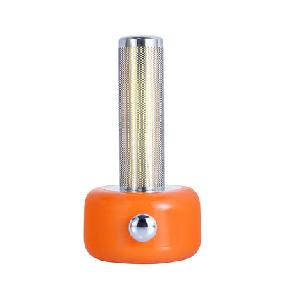 Sleek Metal Ambient Table Lamp with Audio and RGB Lighting - Minimalist Design