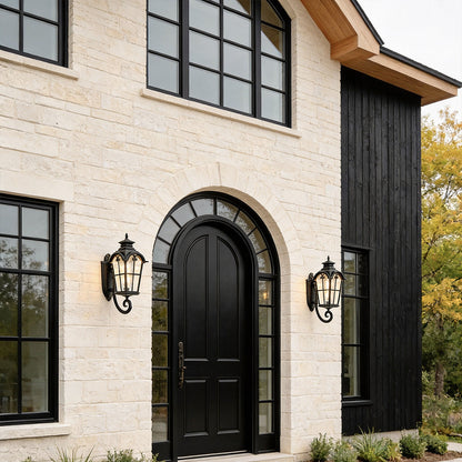 Outdoor Black Sconce European-Style Waterproof Lanterns