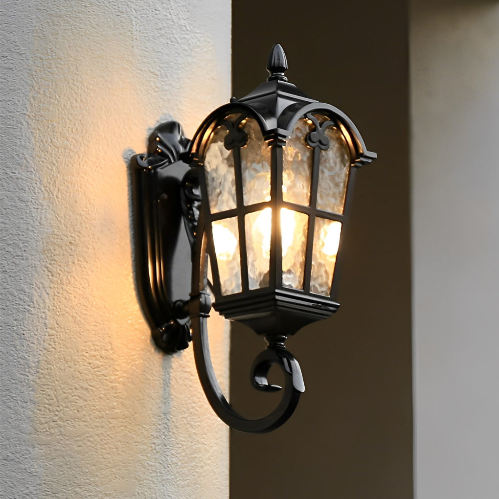 Outdoor Black Sconce European-Style Waterproof Lanterns
