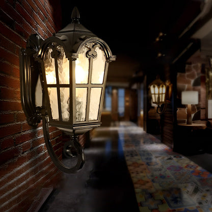 Outdoor Black Sconce European-Style Waterproof Lanterns