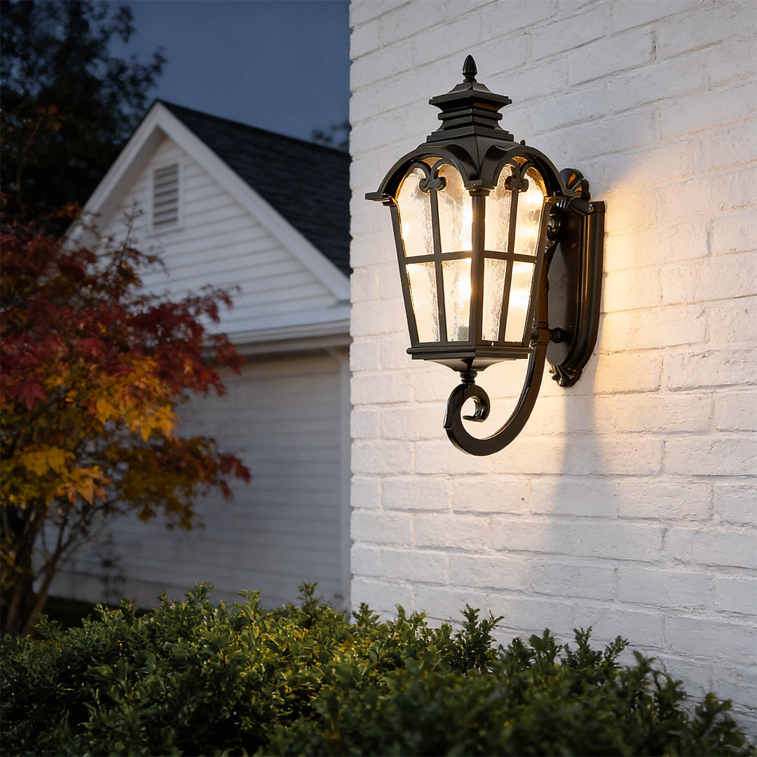Outdoor Black Sconce European-Style Waterproof Lanterns