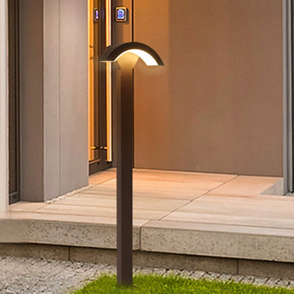 Fan-Shaped LED Lawn Pole Lamp with Motion Sensor Outdoor Landscape Lighting