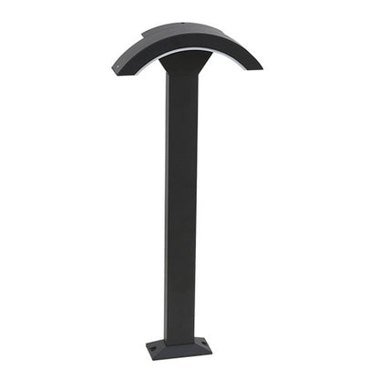 Fan-Shaped LED Lawn Pole Lamp with Motion Sensor Outdoor Landscape Lighting