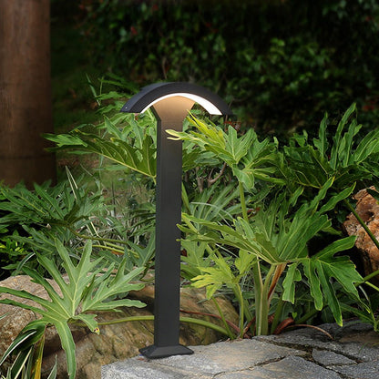 Fan-Shaped LED Lawn Pole Lamp with Motion Sensor Outdoor Landscape Lighting