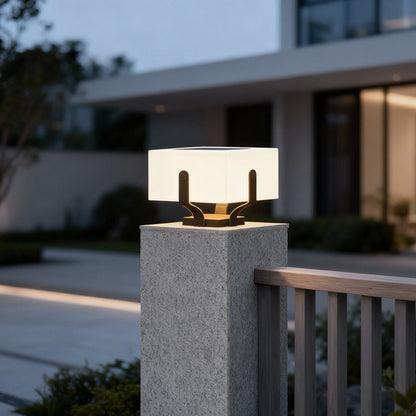 Outdoor Brick Pillar Lights Square Modern Waterproof LED Light