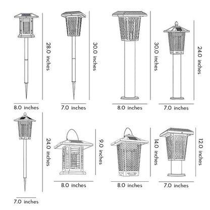 Outdoor Bug Repellent Lights Waterproof Solar Metal Light