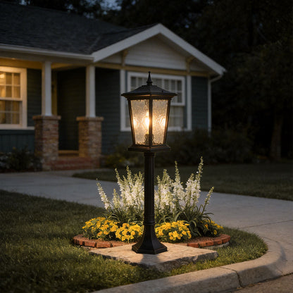Outdoor Driveway Pillar Lights Minimalist Landscape Post Light