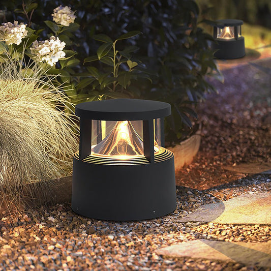Short Bollard Light Volcano Cob Lawn Aluminum Light