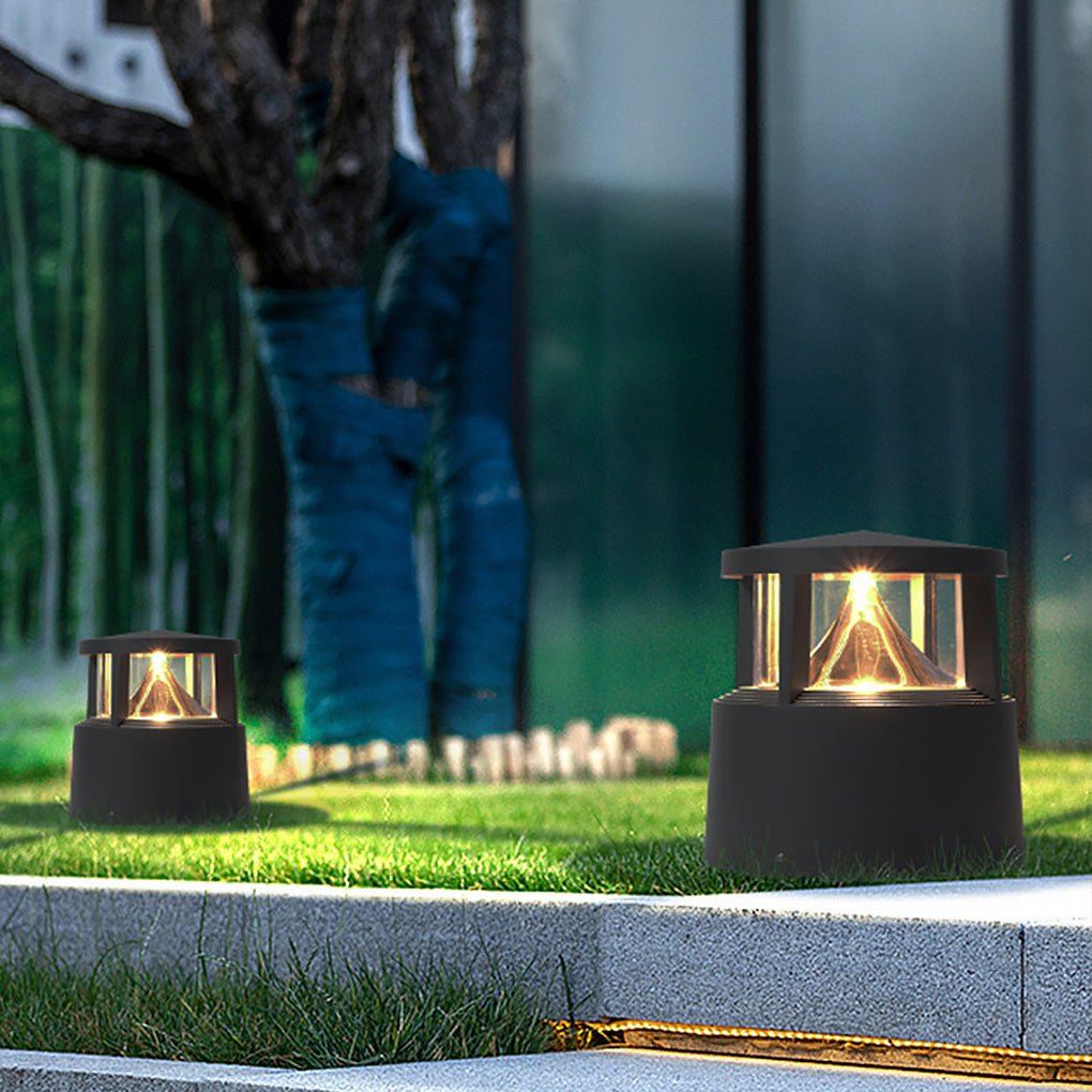 Short Bollard Light Volcano Cob Lawn Aluminum Light