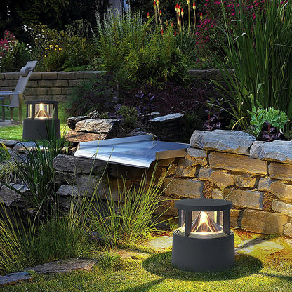 Short Bollard Light Volcano Cob Lawn Aluminum Light