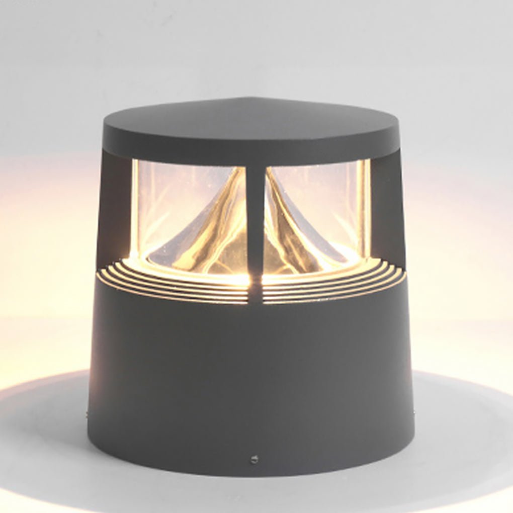Short Bollard Light Volcano Cob Lawn Aluminum Light