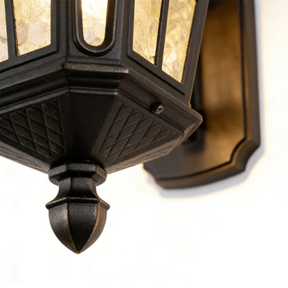 Outdoor Front Porch Lights Vintage LED Aluminum Solar Lantern