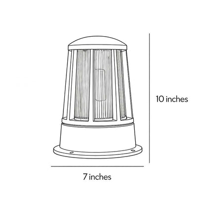 Outdoor Garden Path Lamp Round Creative Waterproof LED Light