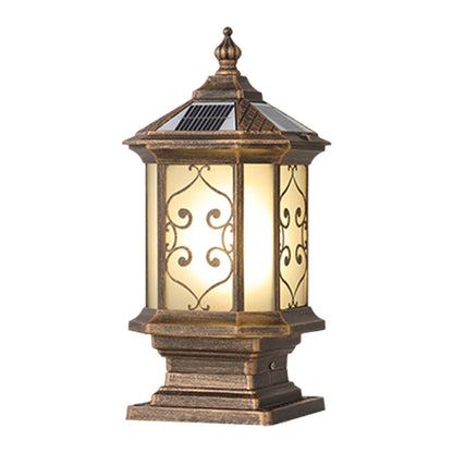 Outdoor Gate Pillar Lights European-Style Waterproof Pier Mount Lamp