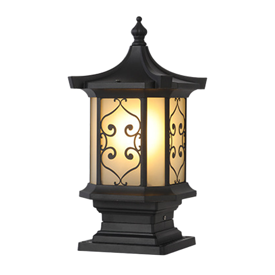Outdoor Gate Pillar Lights European-Style Waterproof Pier Mount Lamp