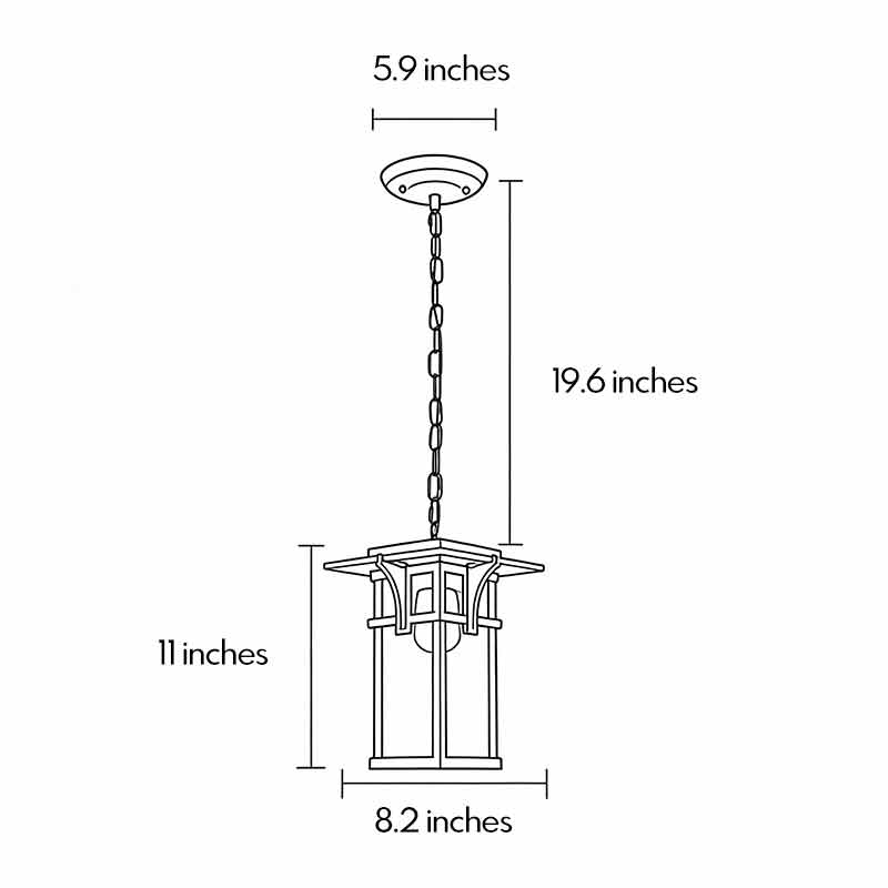 Outdoor Hanging Ceiling Light Fixtures American Style Light
