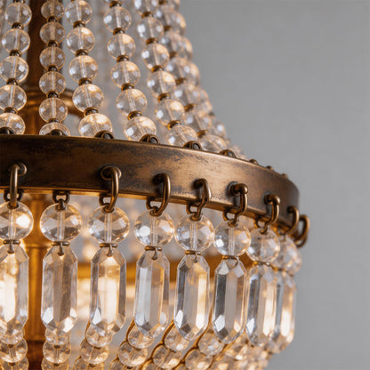 Outdoor Hanging Lantern Light Fixtures Luxury Crystal Ceiling Light