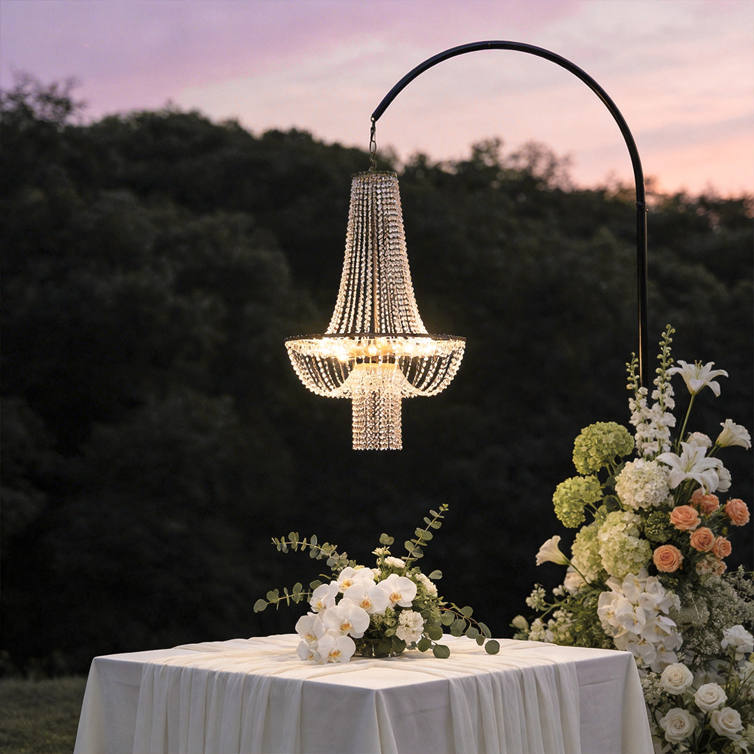 Outdoor Hanging Light Fixture European Wedding Crystal Ceiling Light