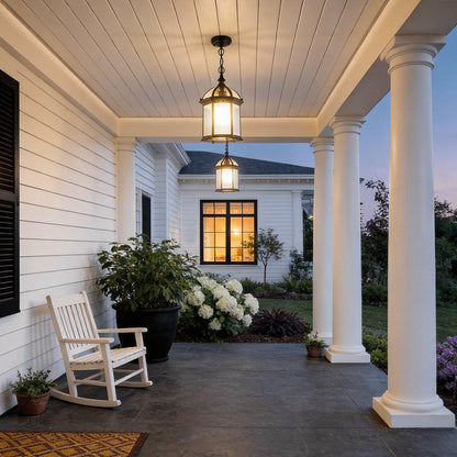 Outdoor Hanging Lights for Patio European Aluminum Light