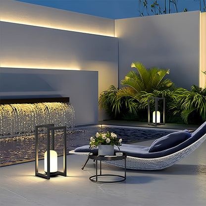 Outdoor Lanterns Black Courtyard Waterproof Decorative Lamp