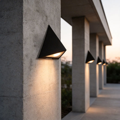 Outdoor LED Wall Sconce American Triangular Waterproof Light