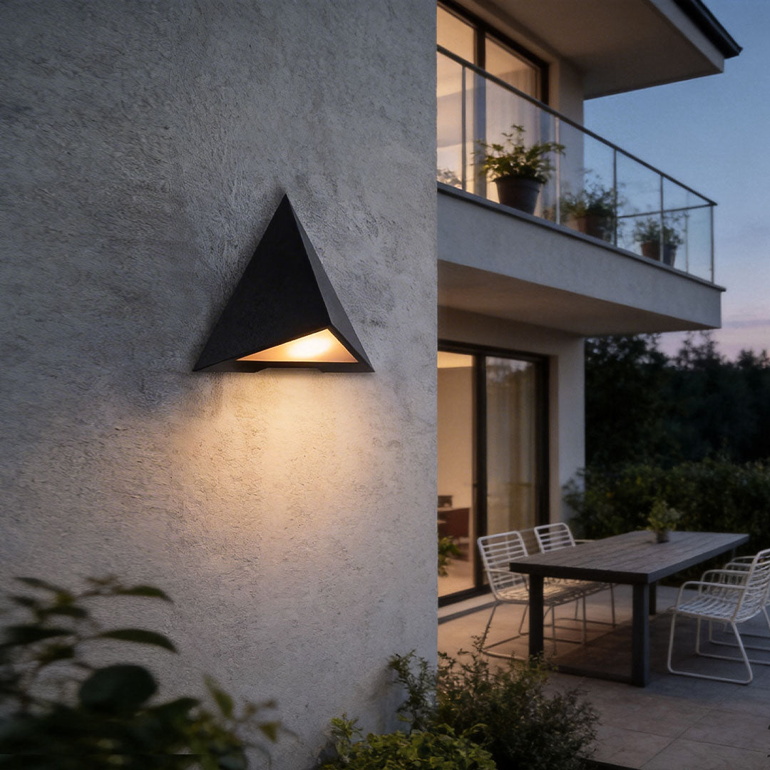 Outdoor LED Wall Sconce American Triangular Waterproof Light