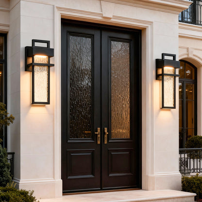 Outdoor Lighting Wall Mount Black LED Waterproof Light