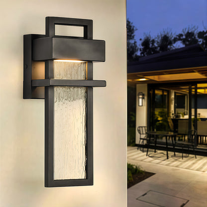 Outdoor Lighting Wall Mount Black LED Waterproof Light