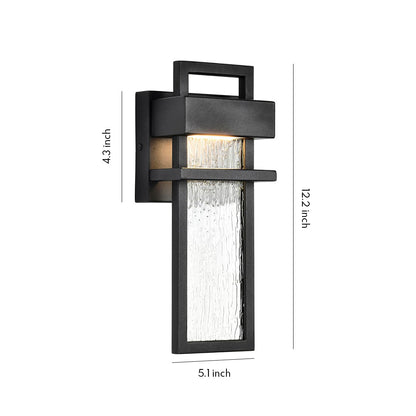 Outdoor Lighting Wall Mount Black LED Waterproof Light