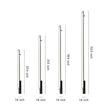 Outdoor Lights Wall Sconces Waterproof Black Linear Light