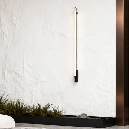 Outdoor Lights Wall Sconces Waterproof Black Linear Light