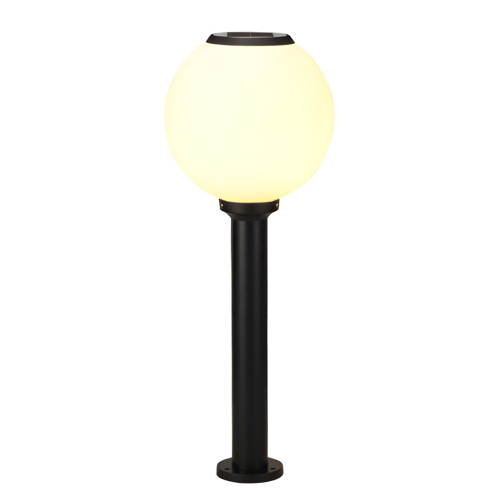 Glass Outdoor Path Light Globe Ball-Shaped LED Solar Light