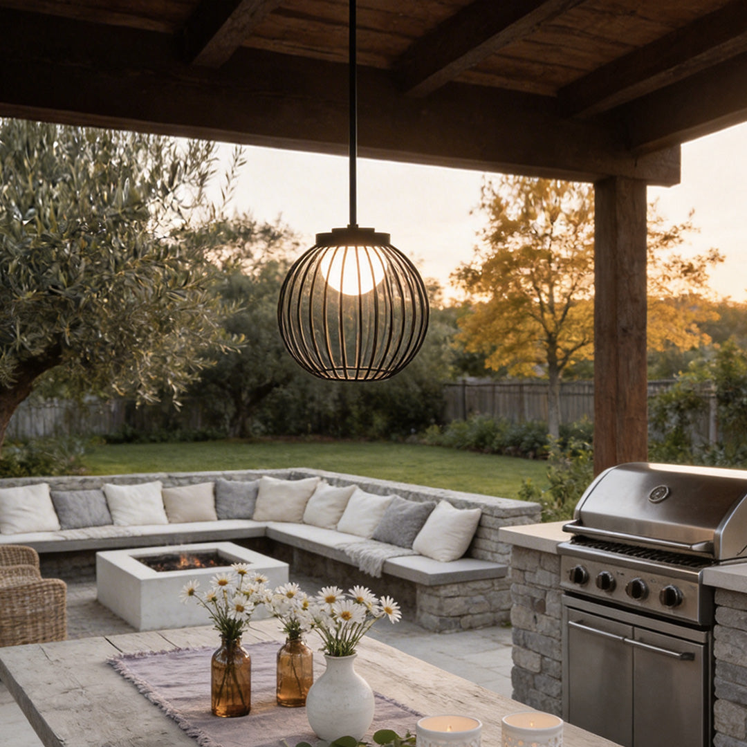 Outdoor Pendant Lighting Modern Waterproof Landscape Ceiling Light
