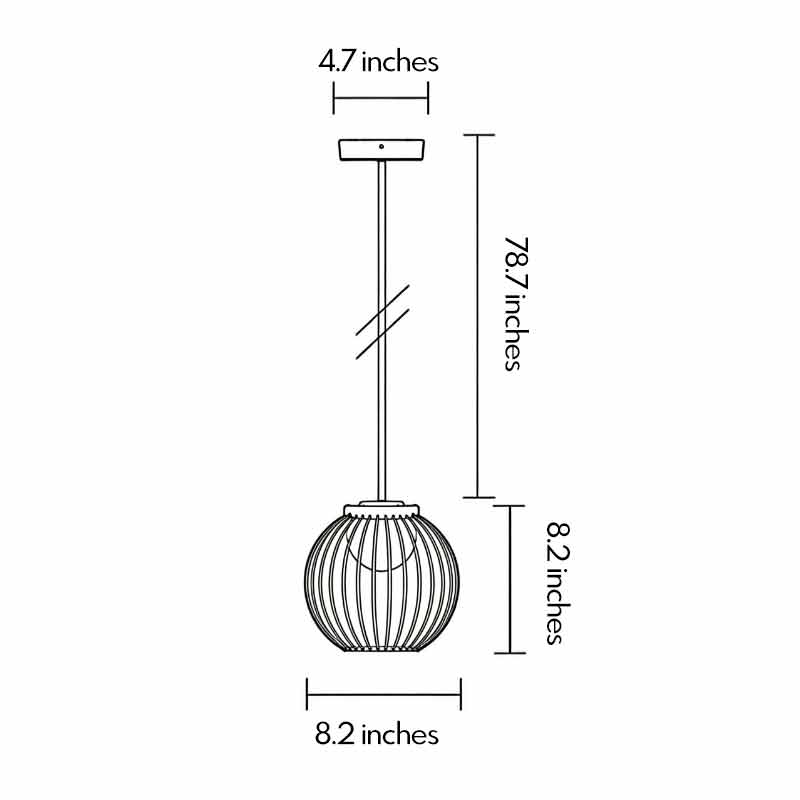 Outdoor Pendant Lighting Modern Waterproof Landscape Ceiling Light