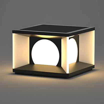 Outdoor Pillar Light Square LED Waterproof Modern Light