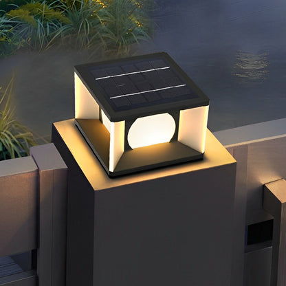 Outdoor Pillar Light Square LED Waterproof Modern Light