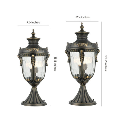 Outdoor Pillar Lights for House European Style Waterproof Light