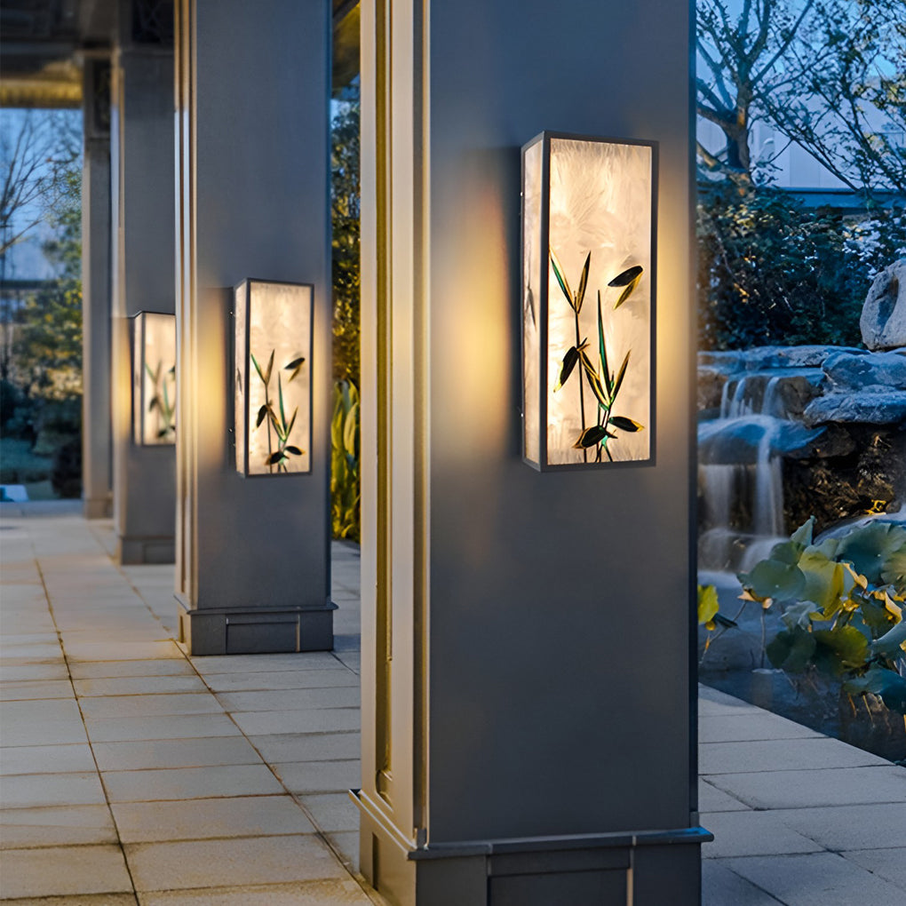 Square Wall Lights Retro LED Waterproof Galvanized Steel Light