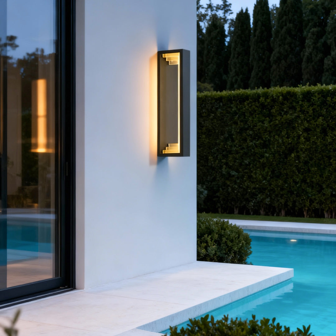 Outdoor Sconce Modern Waterproof Stainless Steel Lamp