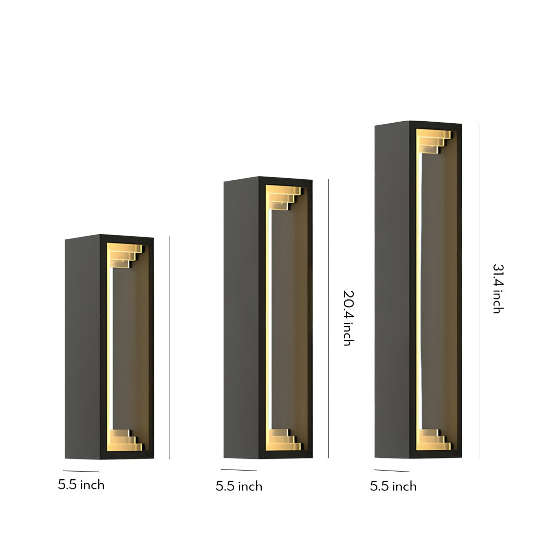 Outdoor Sconce Modern Waterproof Stainless Steel Lamp