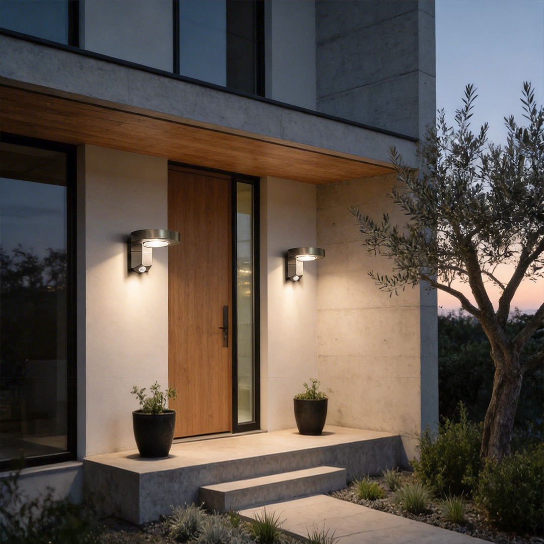 Outdoor Solar Lighting Wall Mount Motion Sensor LED Light