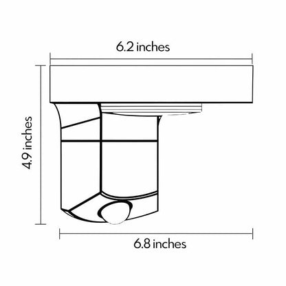 Outdoor Solar Lighting Wall Mount Motion Sensor LED Light