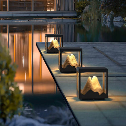Decorate Pillar Light Waterproof Mountain Landscape Light