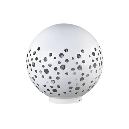 Outdoor Sphere Light Waterproof Round Hollow Metal Modern Light